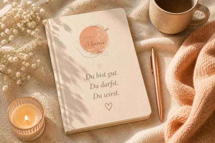 Geburtsjournal mit Affirmationen